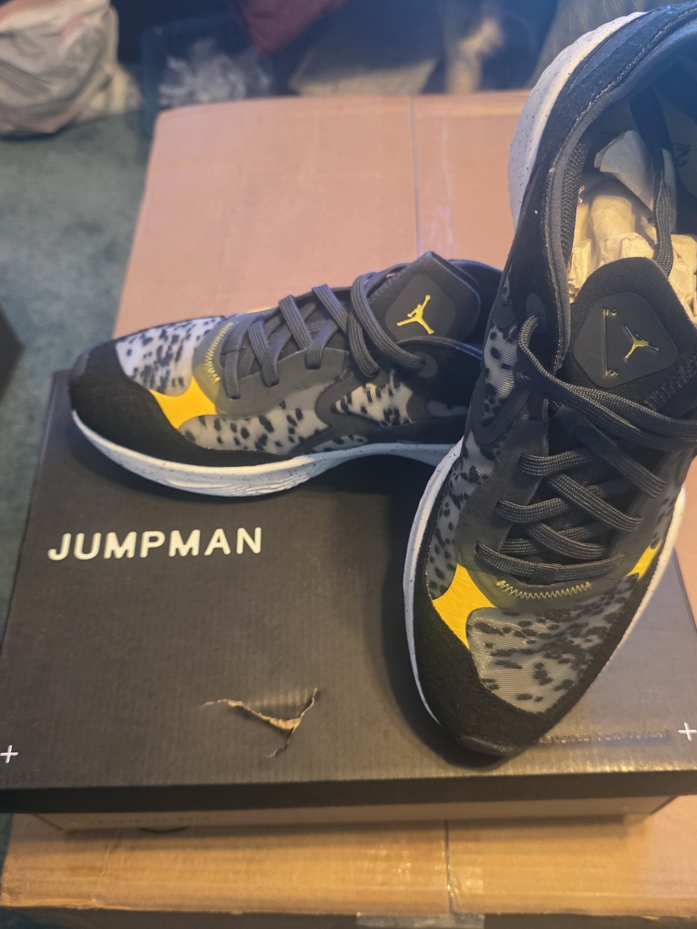 Air Jordan Delta 3 Low Men’s Grey Black & Yellow Sneakers